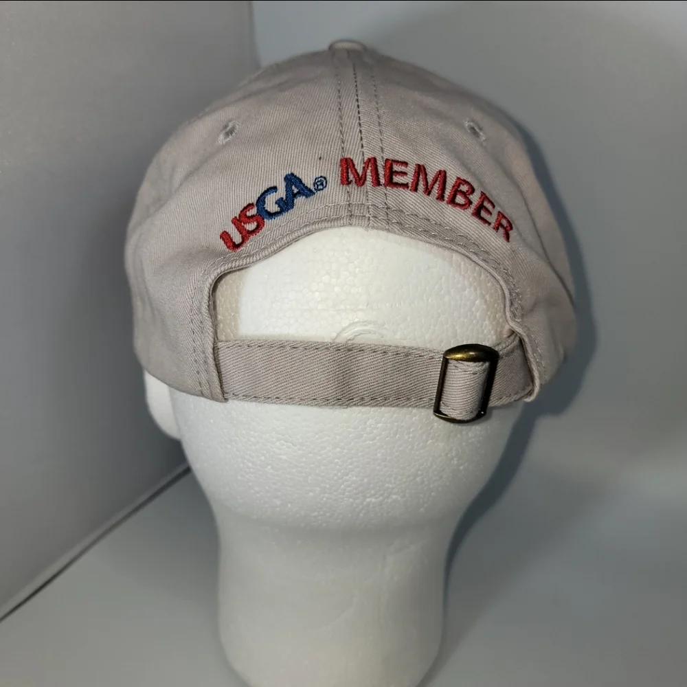 US Open Oakmont PA 2016 Golf Hat USGA Member Strapback PGA Tour Beige Cap NWOT